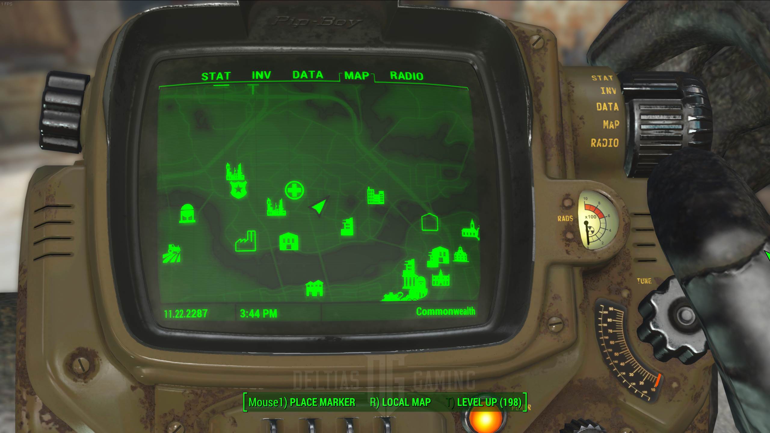 Местоположение карты Fallout 4