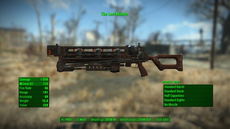 Fallout 4 The Last Minute Gauss Rifle