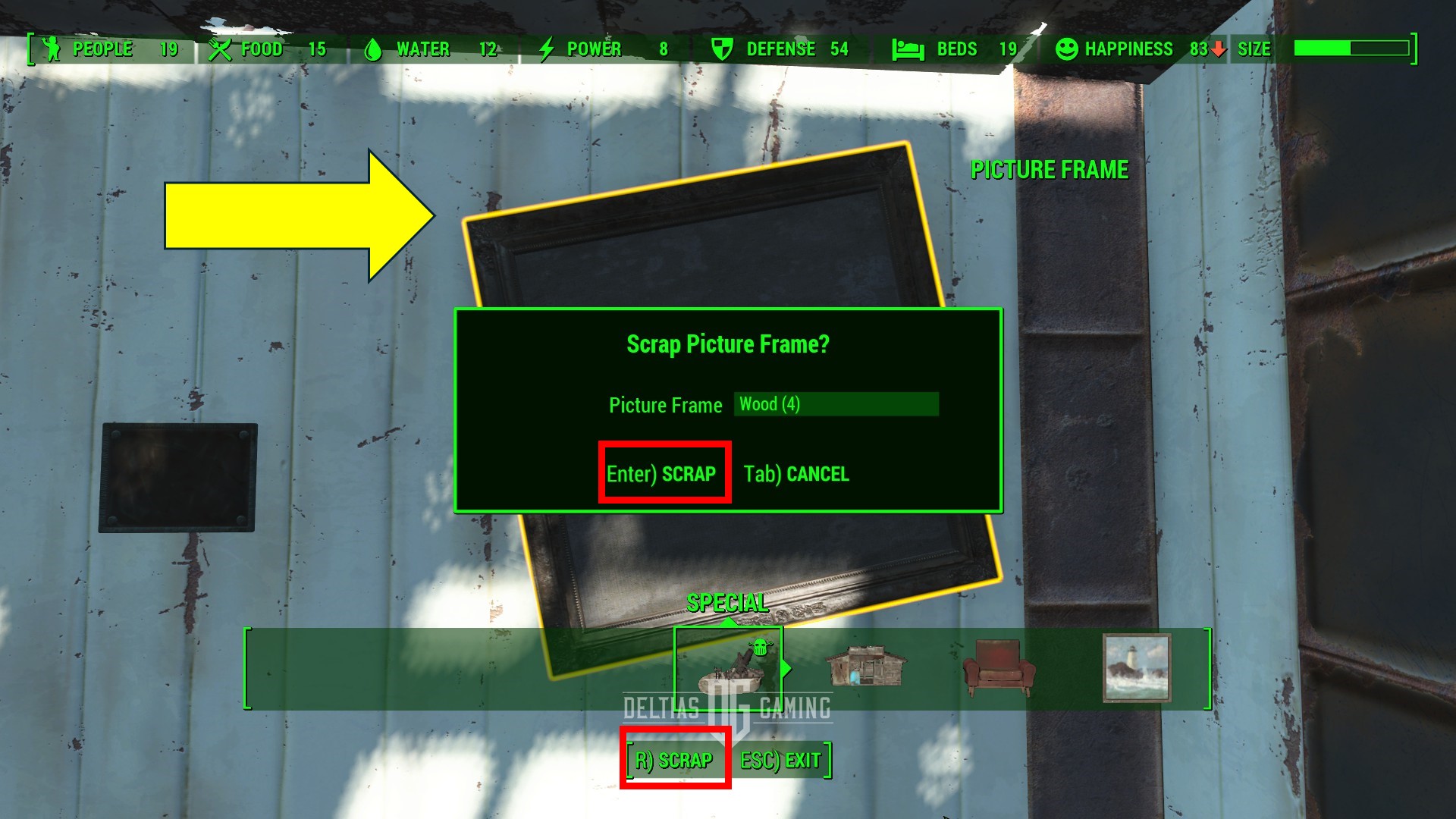 Fallout 4 Tip Scrap Everything