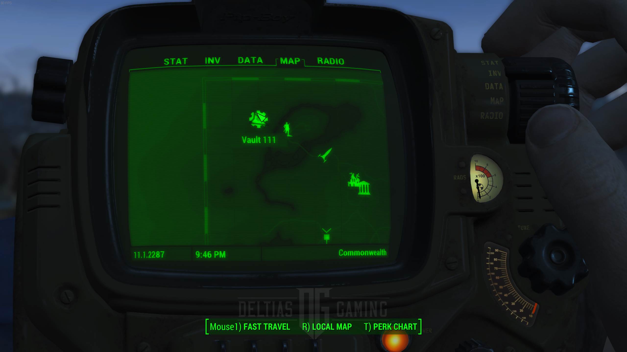 Расположение Убежища 111 в Fallout 4