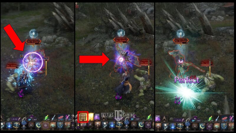 Landing a Perfect Fury Attack Example in Throne and Liberty MMORPG