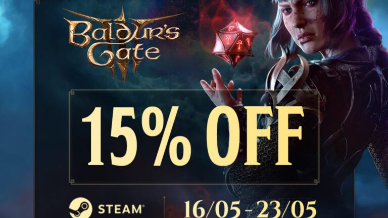 Baldur's Gate 3 15% off on Steam Sale