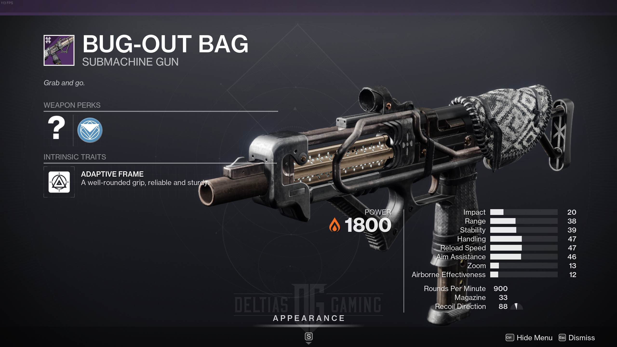 Сумка-пулемет Destiny 2 Bug-Out Bag