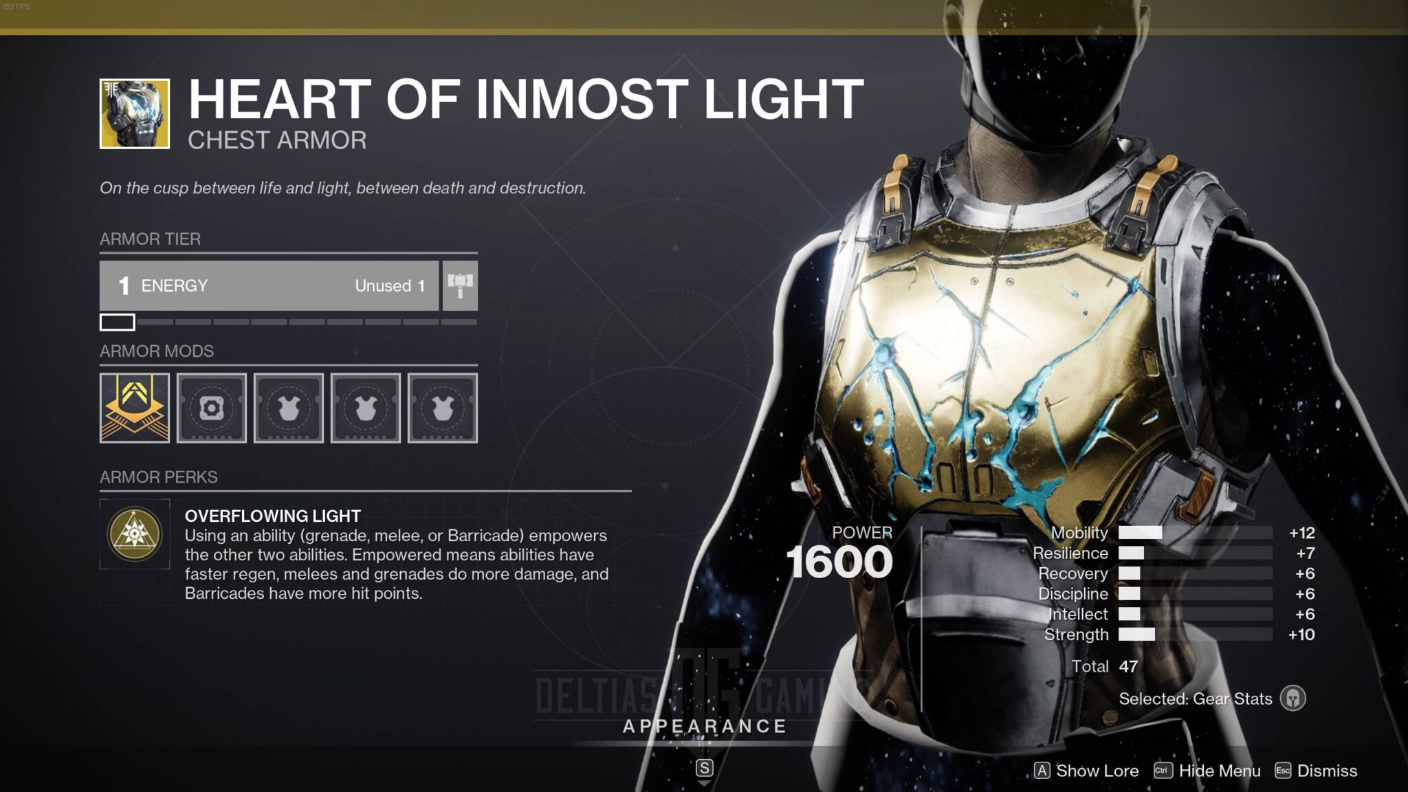 Destiny 2 Spirit of the Inmost Light Exotic Mark Perk - Deltia's Gaming