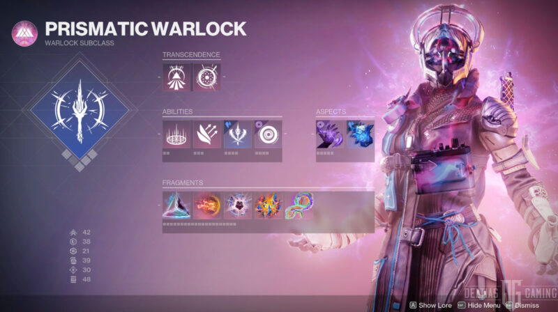 Destiny 2 - Warlock Prismatic Subclass Skills and Abilities