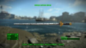 Fallout 4 Chinese Officer Sword Melee Weapon
