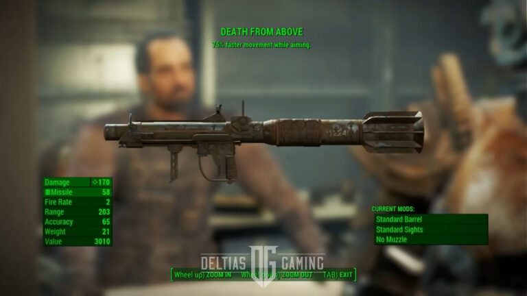 Fallout 4 Death From Above stats tooltip