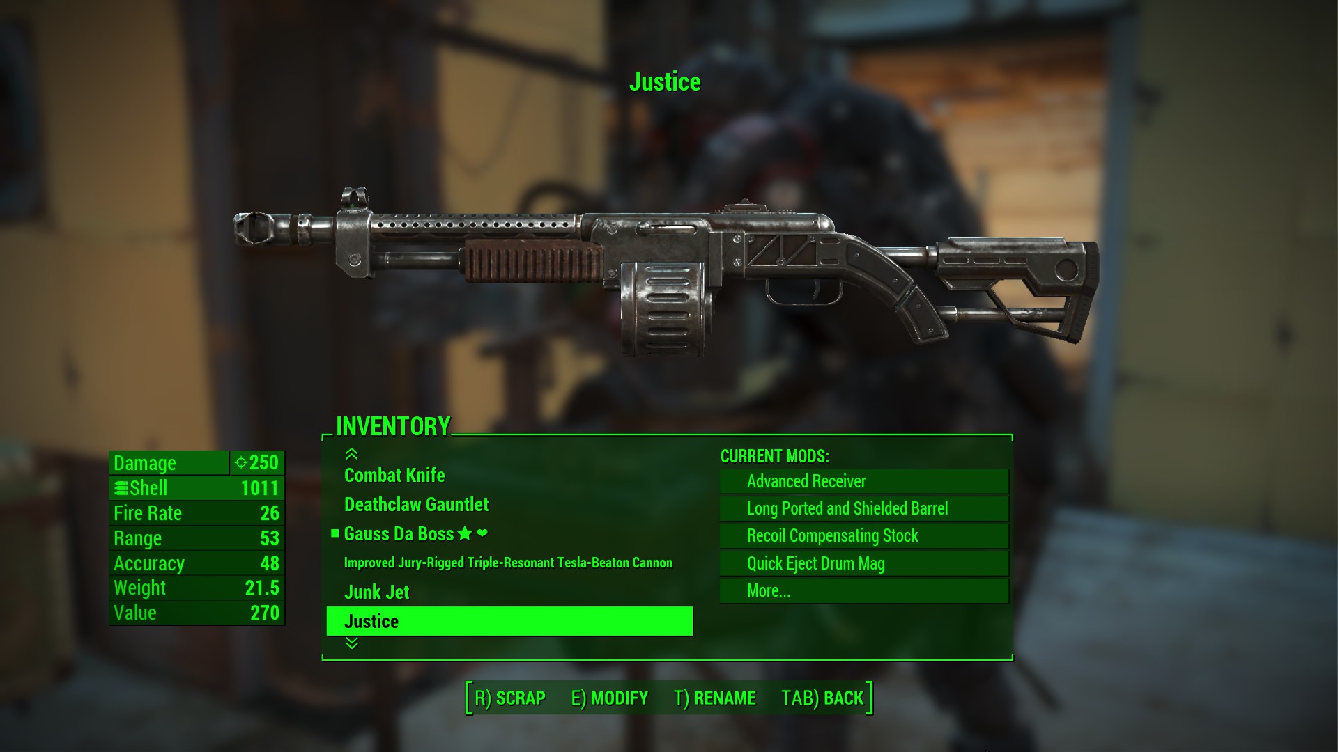 Fallout 4 Justice Shotgun