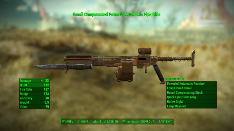 Fallout 4 Modified Pipe Rifle