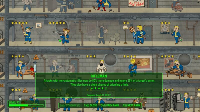 Fallout 4 Rifleman Rank 3 Perk