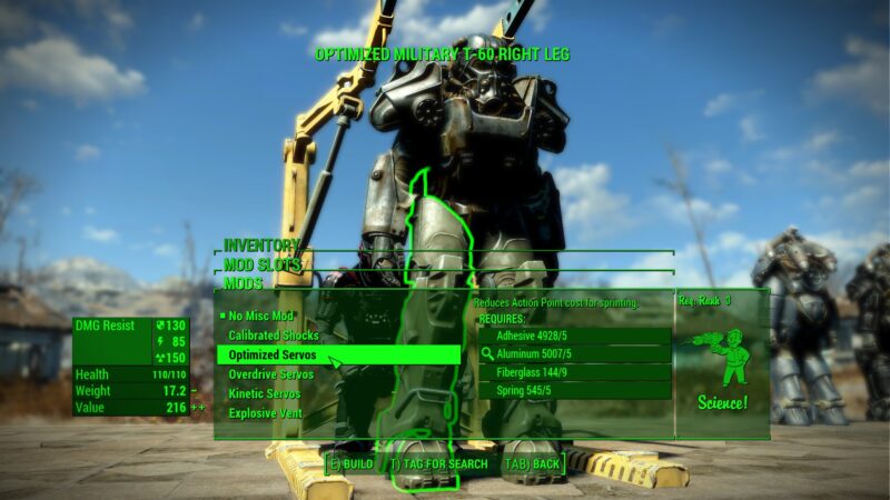 Optimized Servos Fallout 4 Power Armor Modifications - Deltia's Gaming