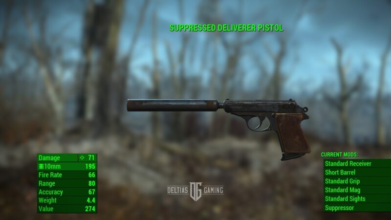 The Deliverer Pistol - Fallout 4 - Deltia's Gaming