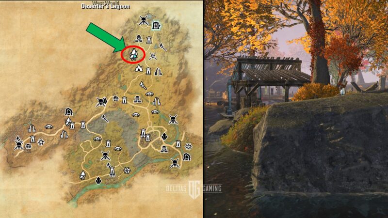 Threads of War Map Location - ESO - Deserter's Lagoon Crafting Station ...