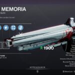 Destiny 2 Pro Memoria Machine Gun