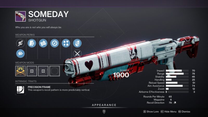 Destiny 2 Someday Shotgun