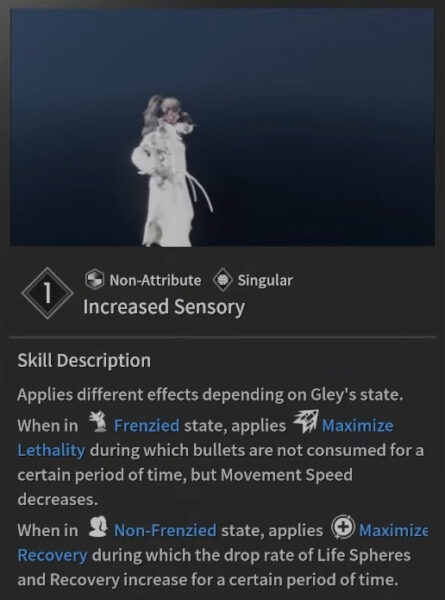 Increased Sensory - Gley Skill The First Descendant