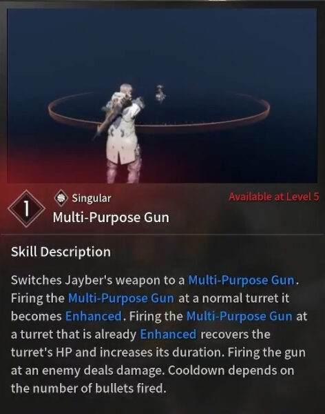 Multi-Purpose Gun - Jayber Skill The First Descendant