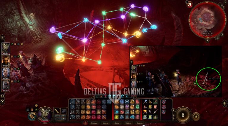 Baldur's Gate 3 Necrotic Laboratory color lights puzzle solution