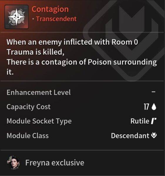 Best Freyna Transcendent Module - Contagion - The First Descendant