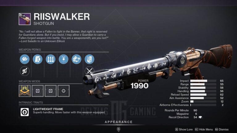 Destiny 2 Riiswalker God Roll and How to Get