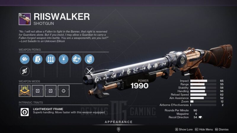 Destiny 2 Riiswalker God Roll and How to Get