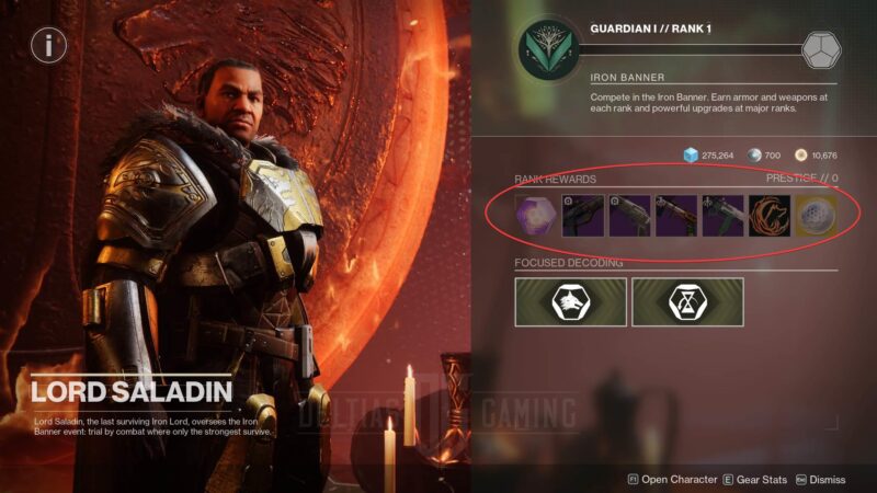 Destiny 2 The Final Shape Iron Banner Rank Rewards