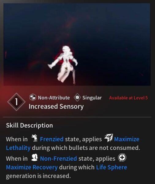 Increased Sensory - Ultimate Gley Skill The First Descendant