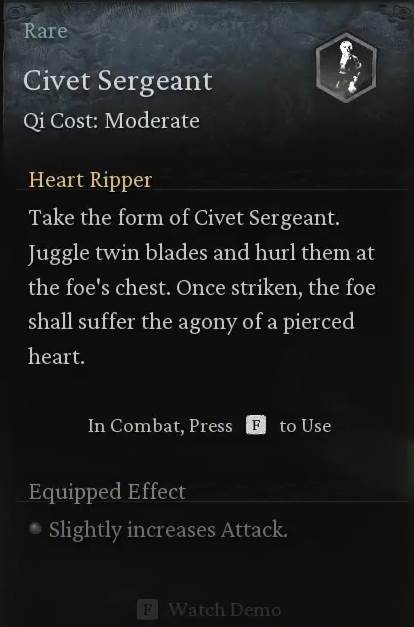 Civet Sergeant Spirit - Black Myth Wukong