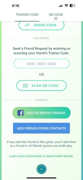 How to add friends in Pokemon GO using Trainer Code.