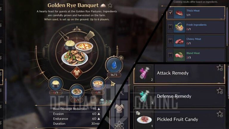 All Cooking Recipes in Throne and Liberty Explored