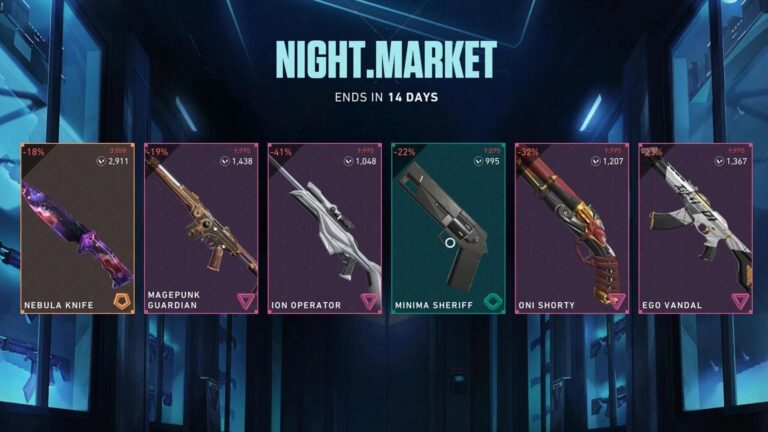 Next Night Market in Valorant.