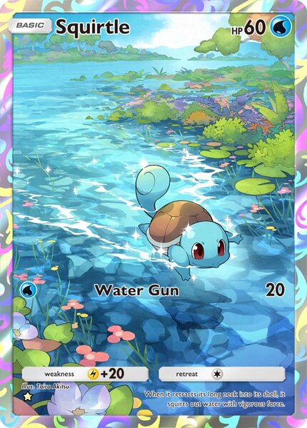 Special Illustration Squirtle in Pokemon TCG Pocket.