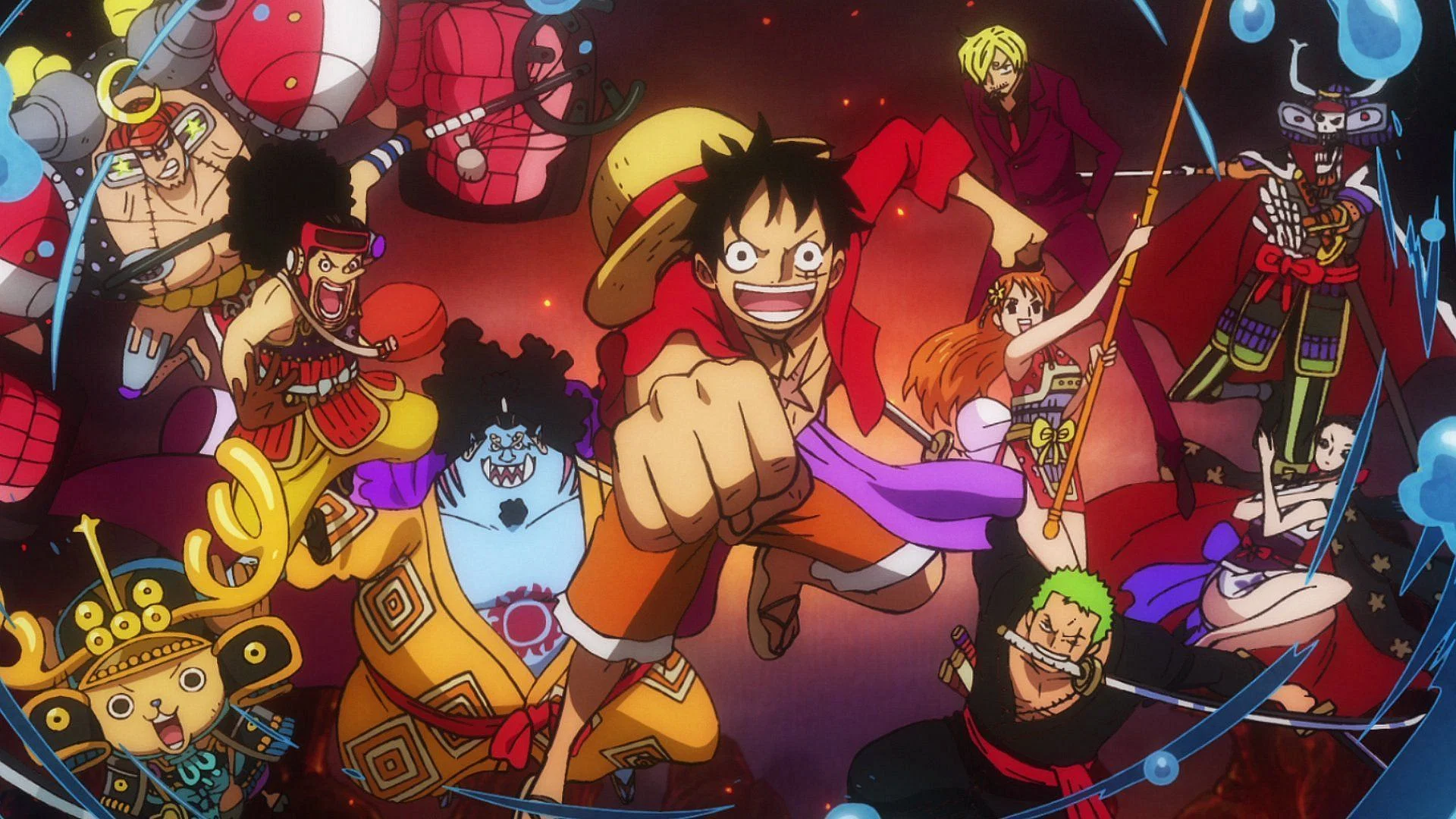 The Straw Hat Pirates as seen in the anime series (Image via Toei Animation)