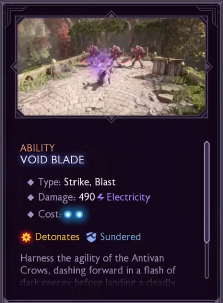 Dragon Age Veilguard Mage class specialization Spellblade ability Void Blade