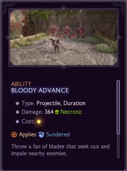 Dragon Age Veilguard Warrior ability Bloody Advance