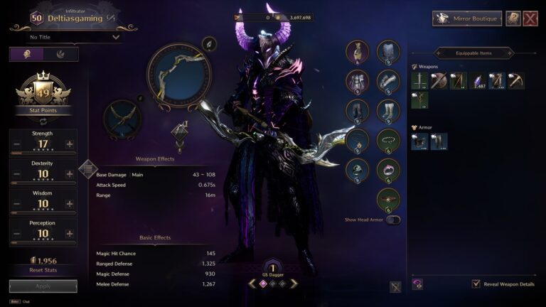 DPS Longbow and Dagger Throne and Liberty