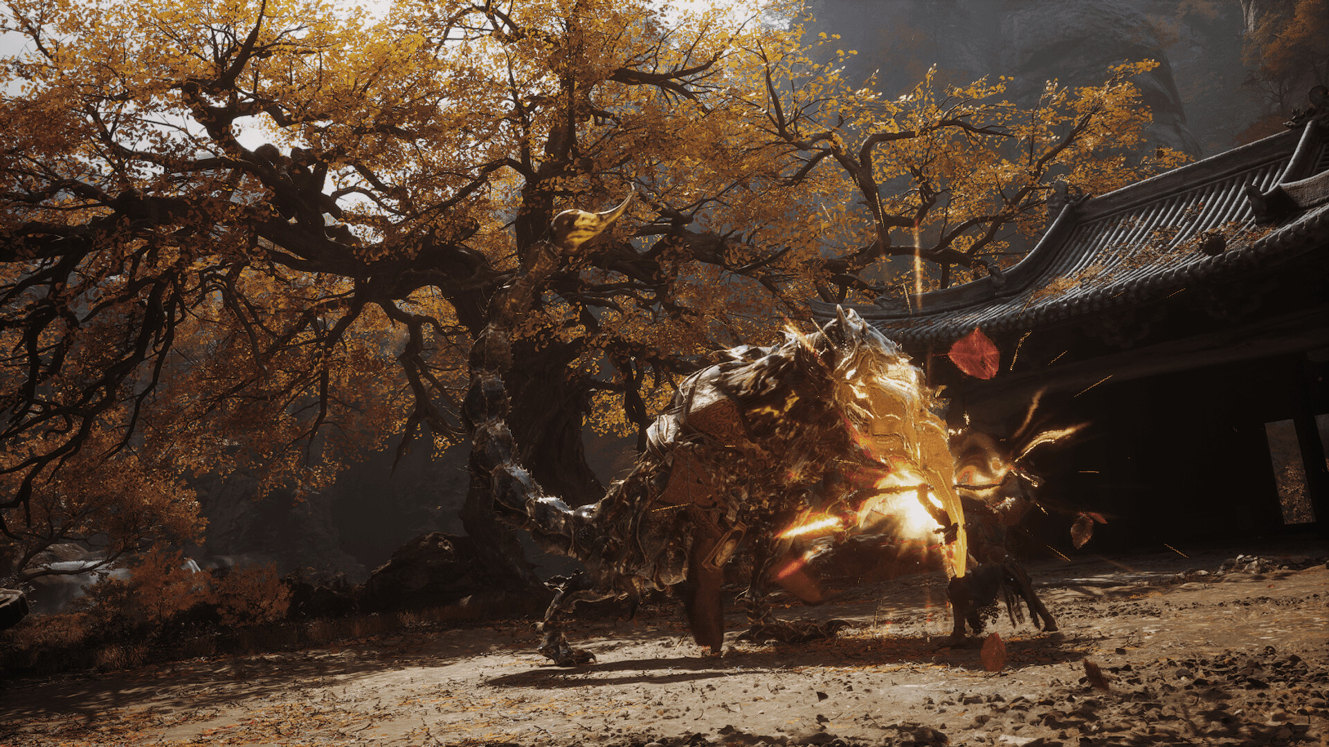 Black Myth: Wukong combat (Image via Game Science)