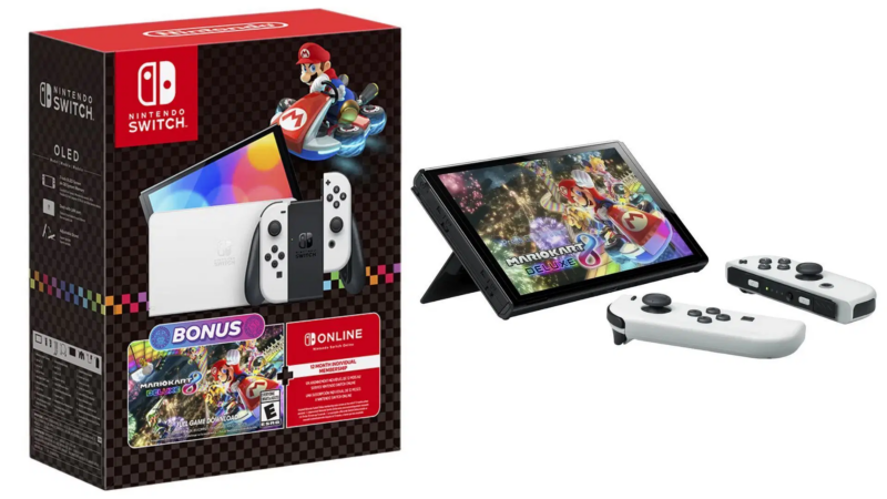 Nintendo Switch OLED Mario Kart Deluxe bundle