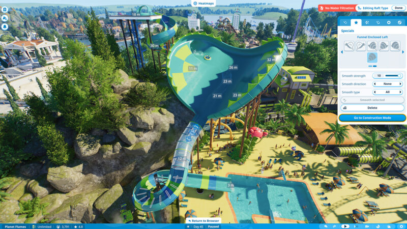 Build editing in Planet Coaster 2 (Source: Frontier Developments)