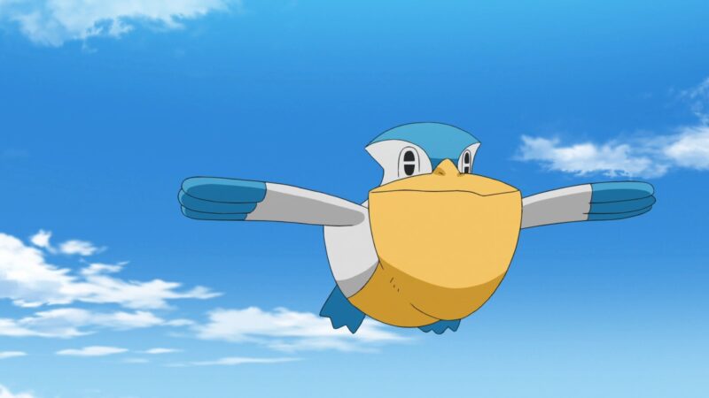 Pelipper in the anime (Image via TPC)