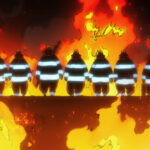 Fire Force in blazing fire