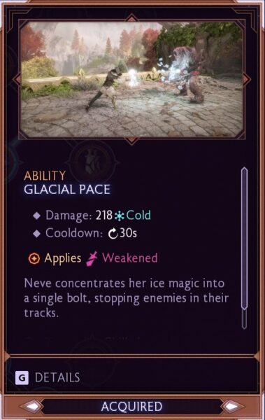 Glacial Pace ability