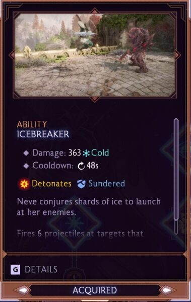 Icebreaker ability