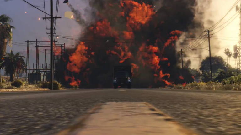 Big blast in GTA Online (Source: Rockstar Games)