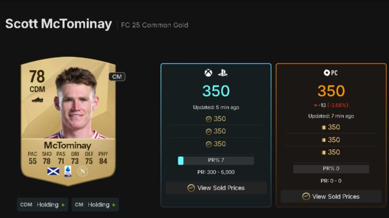 Scott McTominay Winter Champions SBC in EAFC 25: All Details Leaked So Far