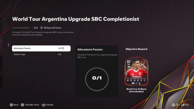 How To Do World Tour Argentina Upgrade SBC in EAFC 25