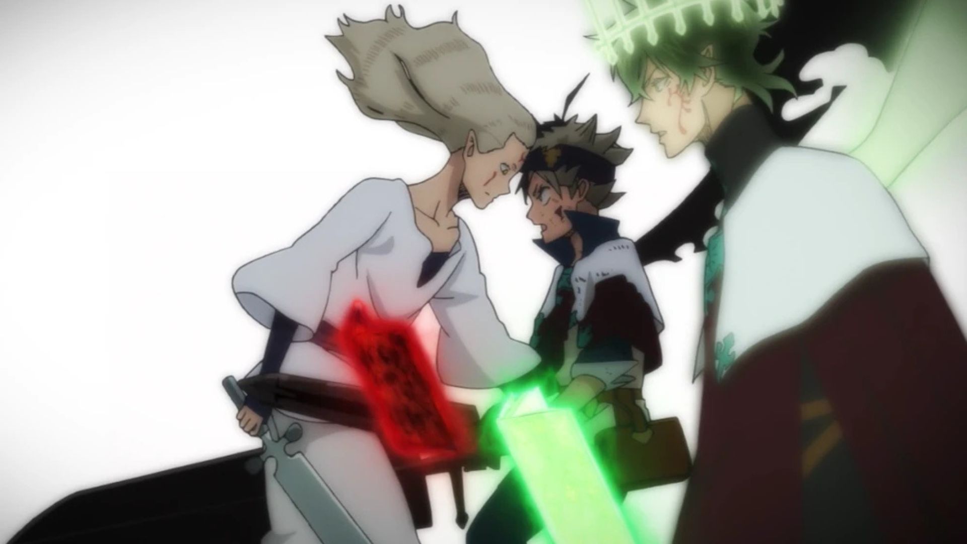 Asta, Yuno, and Licht as seen in the Black Clover anime (Image via Studio Pierrot)