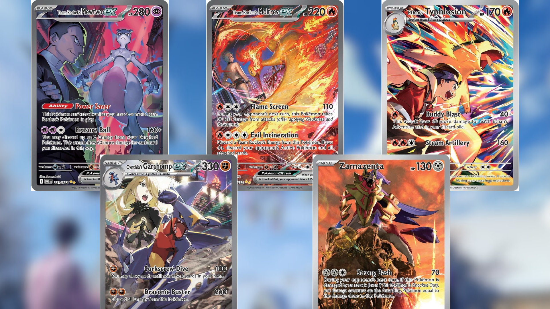 Each card looks great in their own style (Image via The Pokemon Company)