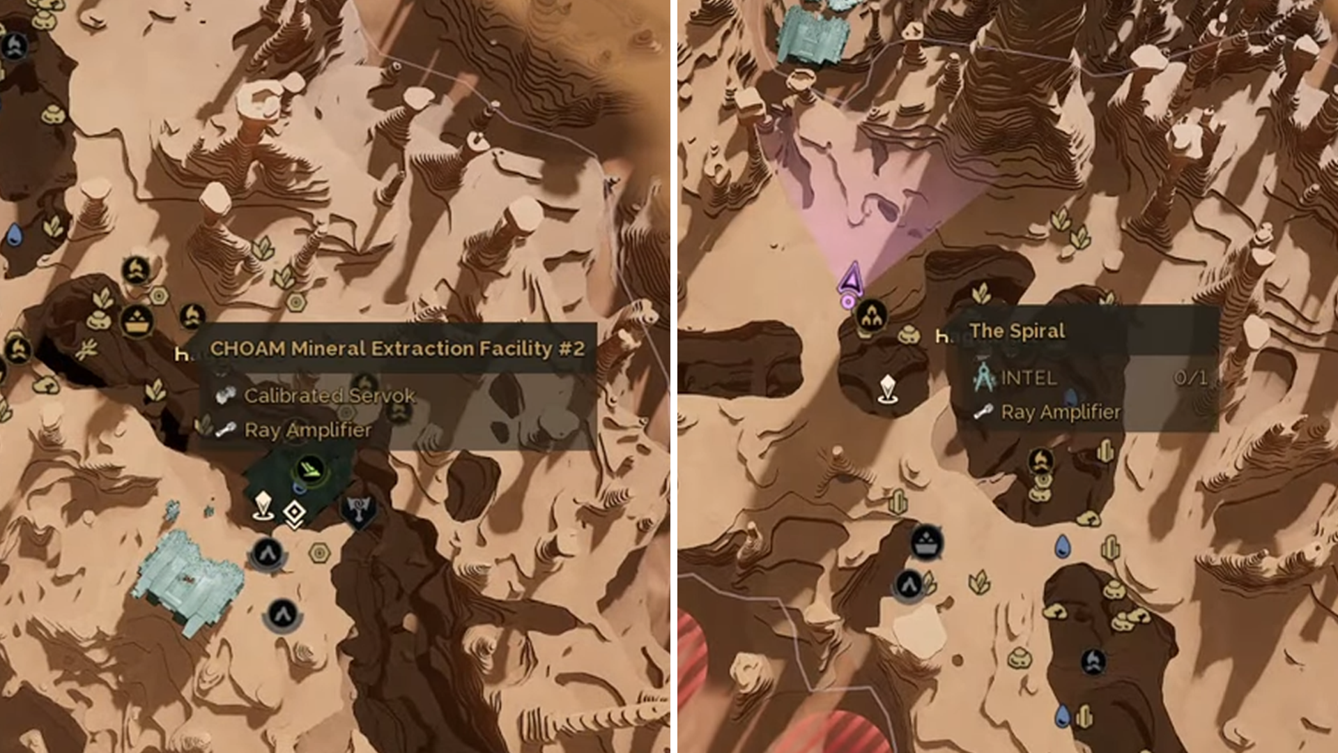 Ray Amplifier farming spots