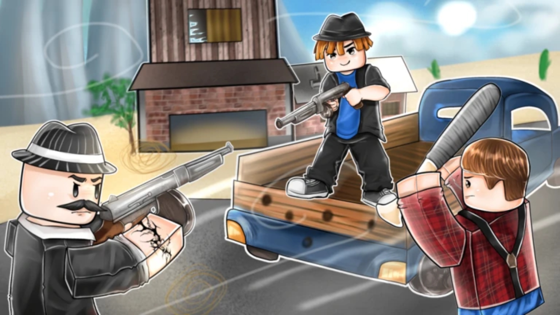 Mafia Roads is an action-adventure game (Image via Fons | Roblox)